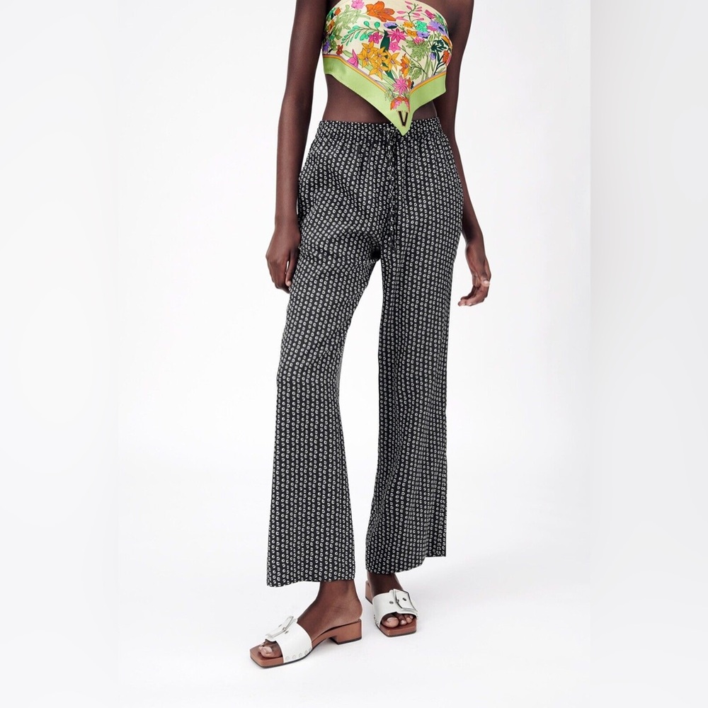 Zara Flowy Printed Pants